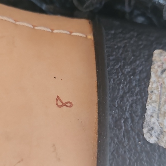 Sam Edelman Griffin Sandals BLack Boho Festival Thong Back Zip Leather Sz 8 - Picture 7 of 8